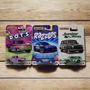 Matchbox Candy Cars Limited Edition Junior Mints Razzles And Dots New